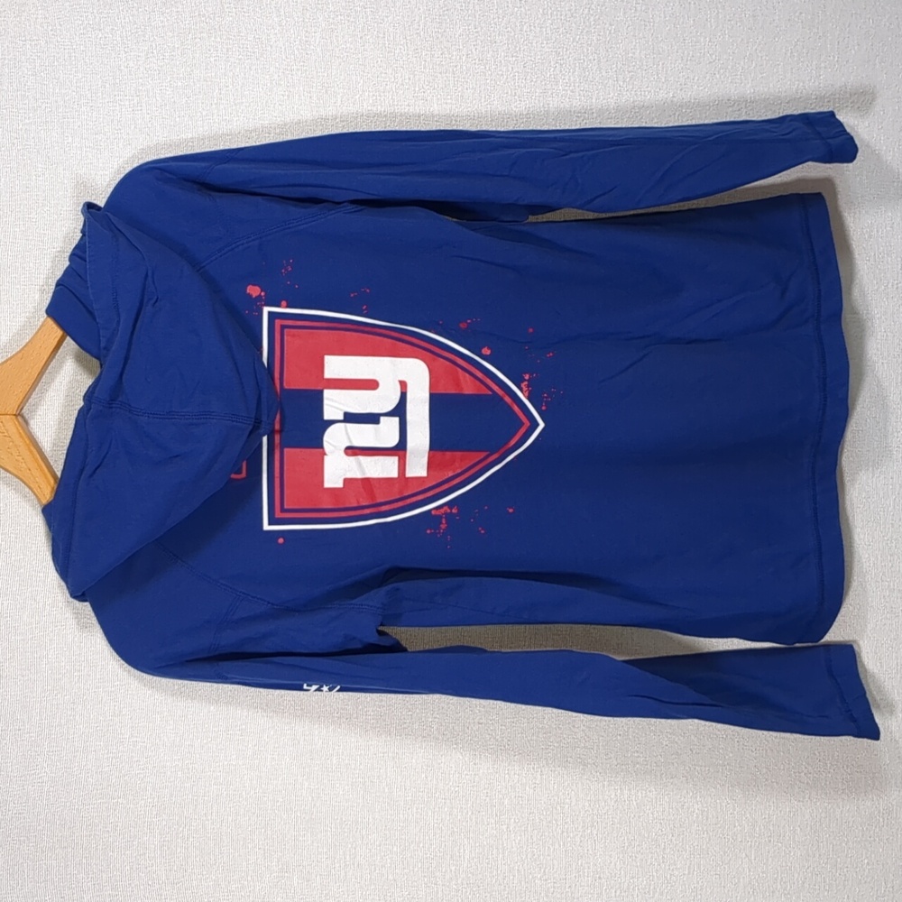 NFL Pro Line Women's New York Giants Long Sleeve Hoodie T Shirt Size Medium